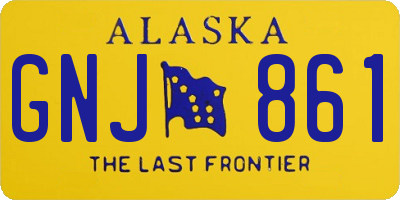 AK license plate GNJ861