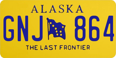 AK license plate GNJ864