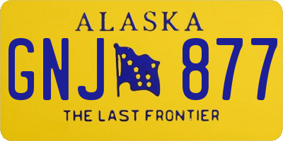 AK license plate GNJ877