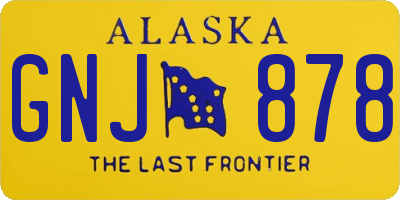 AK license plate GNJ878