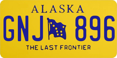 AK license plate GNJ896