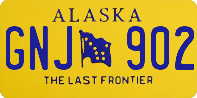 AK license plate GNJ902