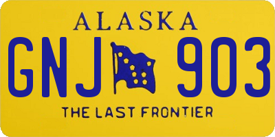 AK license plate GNJ903