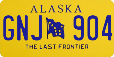 AK license plate GNJ904