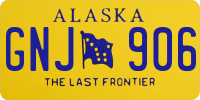 AK license plate GNJ906