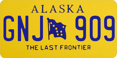 AK license plate GNJ909