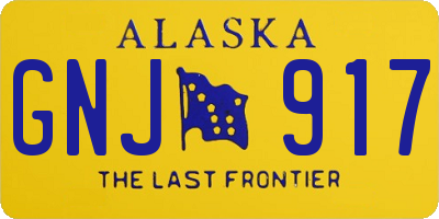 AK license plate GNJ917