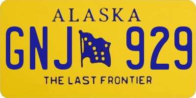 AK license plate GNJ929