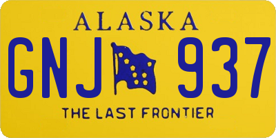 AK license plate GNJ937