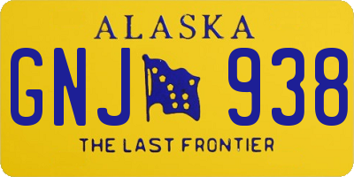 AK license plate GNJ938