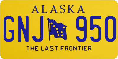 AK license plate GNJ950