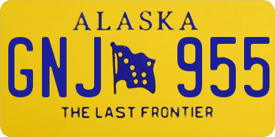 AK license plate GNJ955