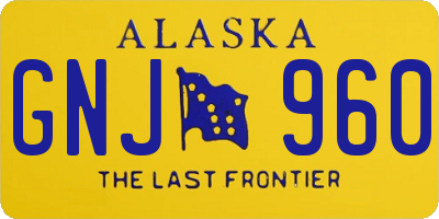 AK license plate GNJ960