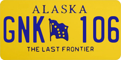 AK license plate GNK106