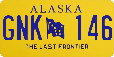 AK license plate GNK146