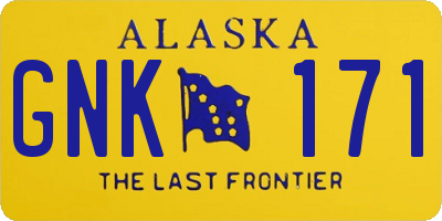 AK license plate GNK171