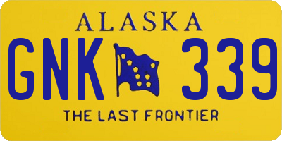 AK license plate GNK339