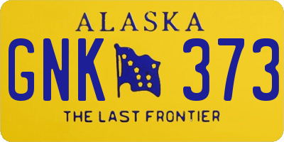 AK license plate GNK373