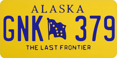 AK license plate GNK379