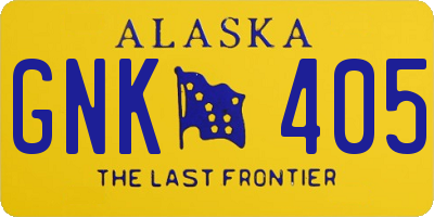 AK license plate GNK405