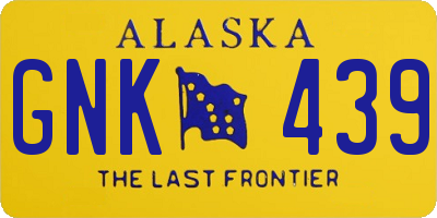 AK license plate GNK439