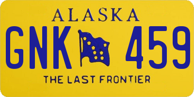 AK license plate GNK459