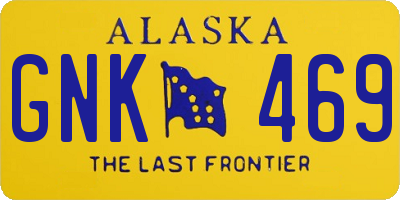 AK license plate GNK469
