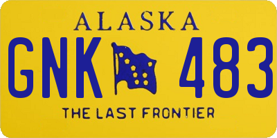 AK license plate GNK483