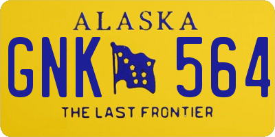 AK license plate GNK564