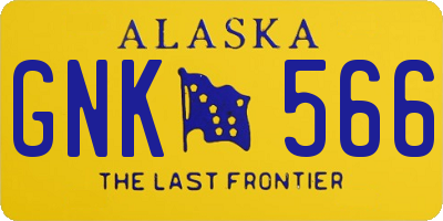 AK license plate GNK566