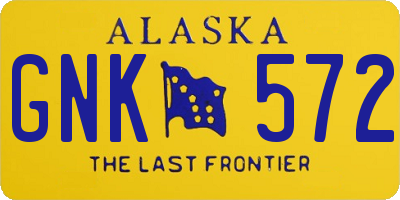 AK license plate GNK572