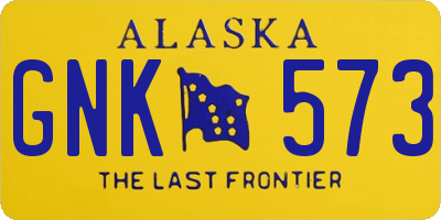 AK license plate GNK573