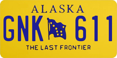 AK license plate GNK611