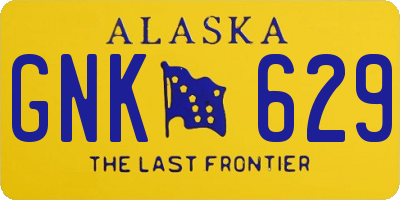 AK license plate GNK629