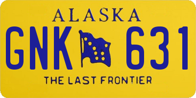 AK license plate GNK631