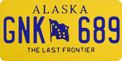 AK license plate GNK689