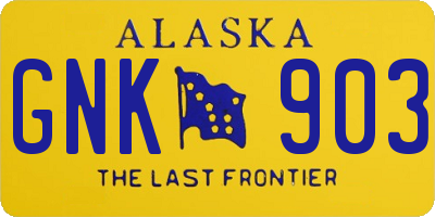 AK license plate GNK903