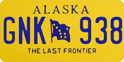 AK license plate GNK938