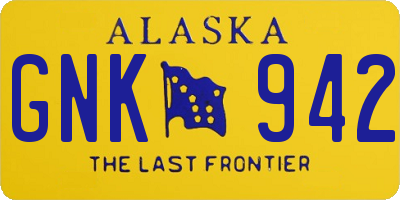 AK license plate GNK942