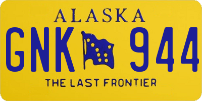 AK license plate GNK944