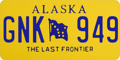 AK license plate GNK949