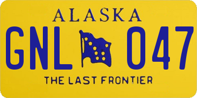 AK license plate GNL047