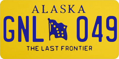 AK license plate GNL049