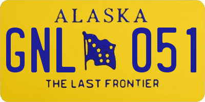 AK license plate GNL051