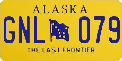 AK license plate GNL079