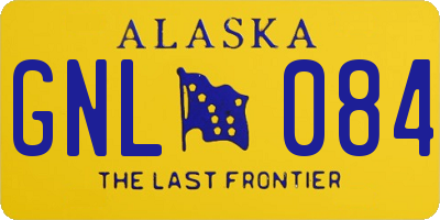 AK license plate GNL084