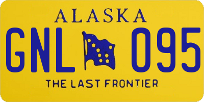 AK license plate GNL095