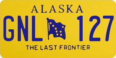 AK license plate GNL127