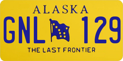 AK license plate GNL129