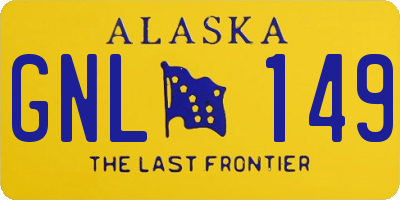 AK license plate GNL149